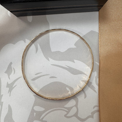 9ct Gold Textured Bangle