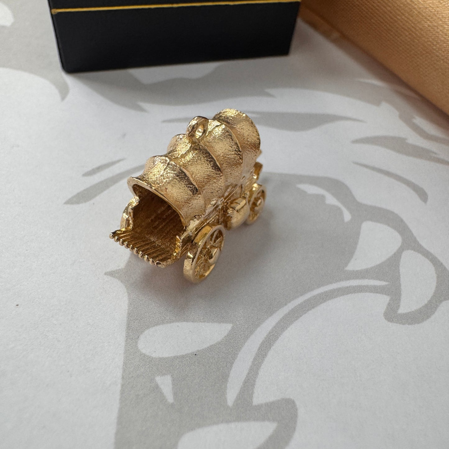 9ct Gold Covered Wagon Charm