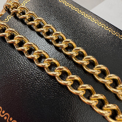9ct Gold Albert Chain with T-Bar 18 Inch