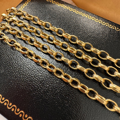 9ct Gold Belcher Chain 21 Inch