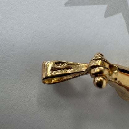 9ct Gold Movable Clown Pendant