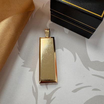 9ct Gold Ingot Pendant