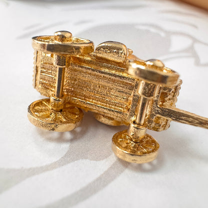 9ct Gold Covered Wagon Charm