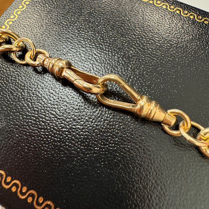 9ct Gold Albert Chain with T-Bar 18 Inch