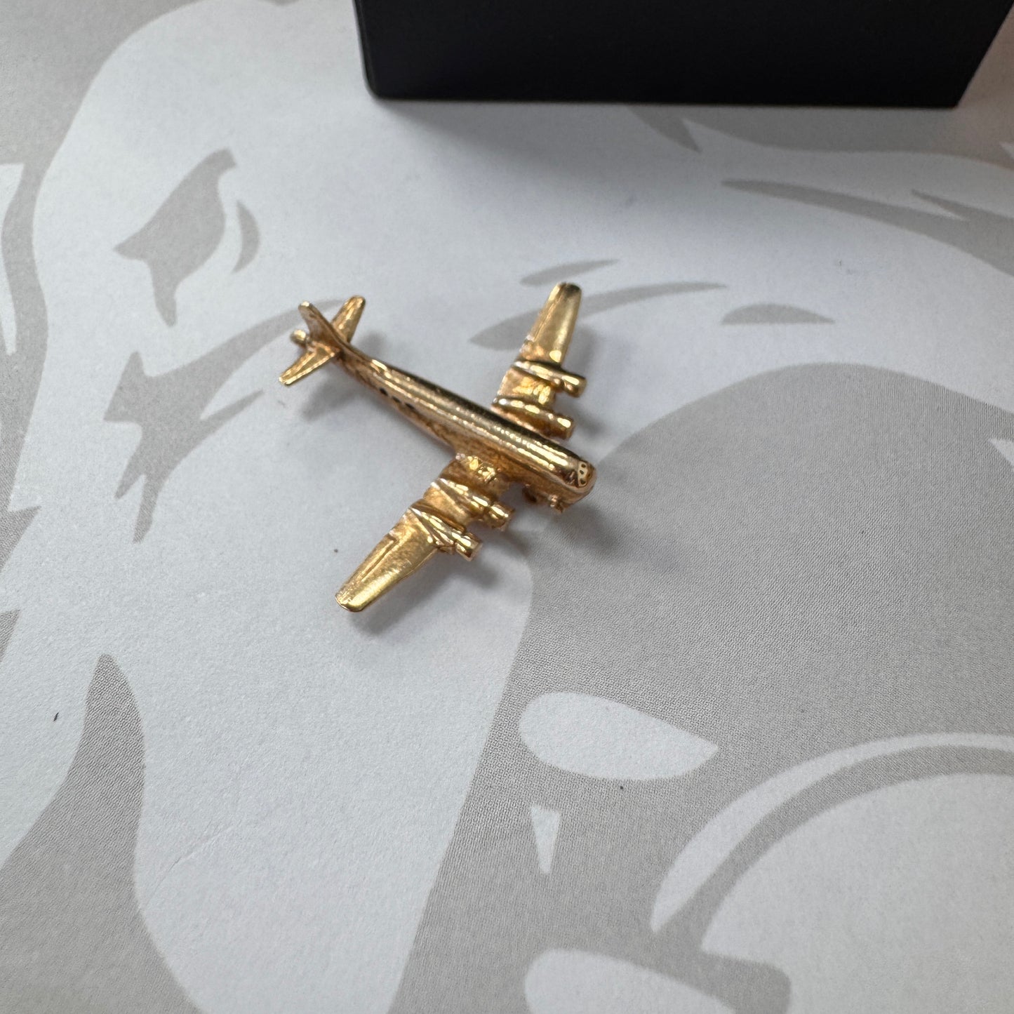 9ct Gold Aeroplane Charm Pendant