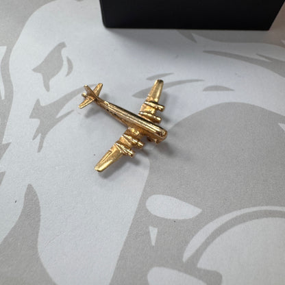 9ct Gold Aeroplane Charm Pendant