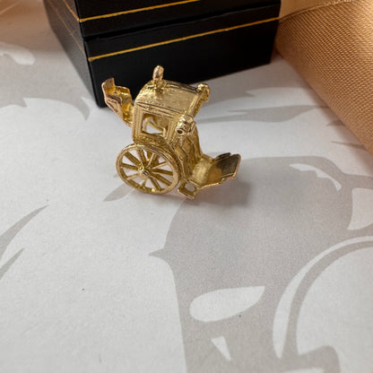 9ct Gold Horse-Drawn Carriage Charm