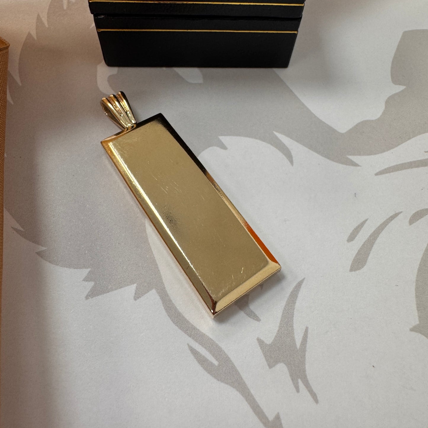 9ct Gold Ingot Pendant