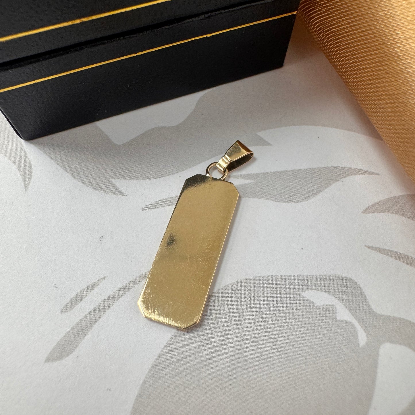9ct Gold Ingot Pendant
