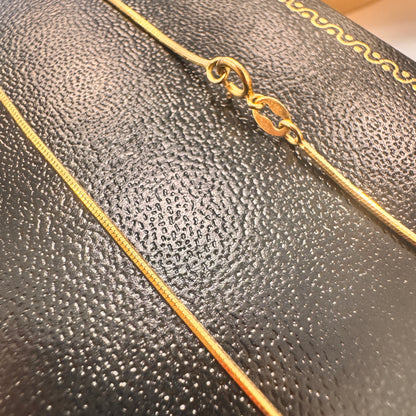 18ct Yellow Gold Fine Snake Chain Necklace