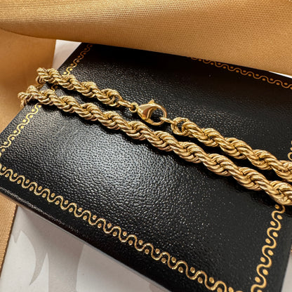 9ct Gold Rope Chain 20 Inch