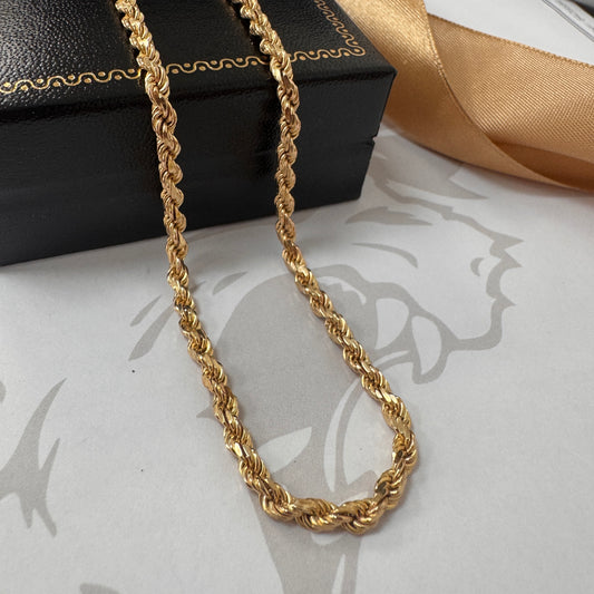 9ct Gold Rope Chain 24 Inch