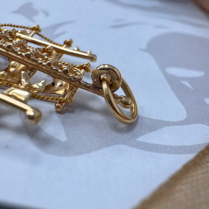 18ct Gold Sailing Ship Pendant
