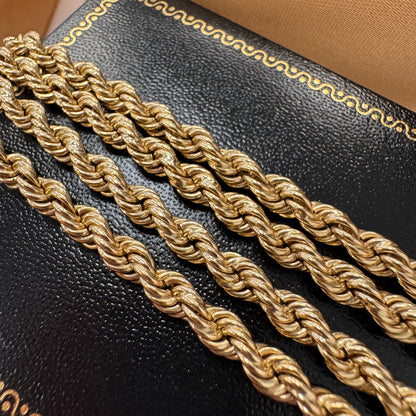 9ct Gold Rope Chain 20 Inch