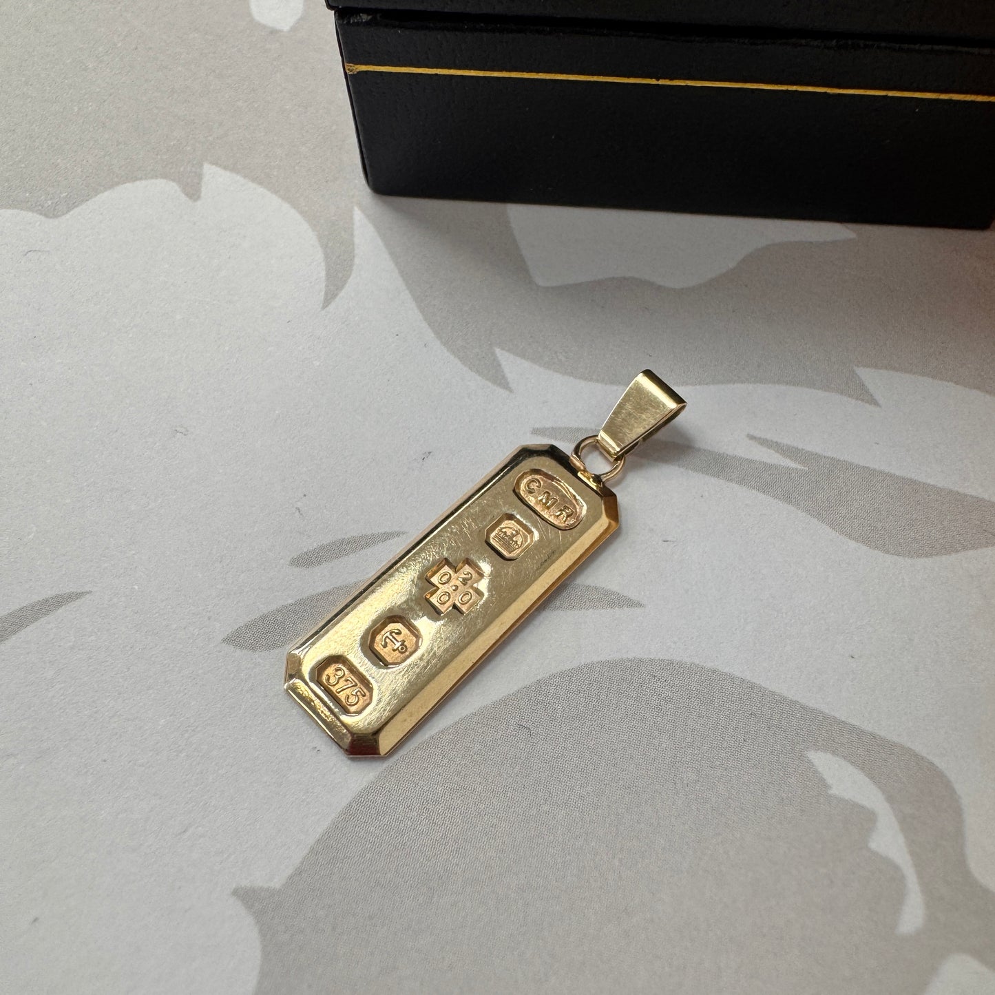 9ct Gold Ingot Pendant