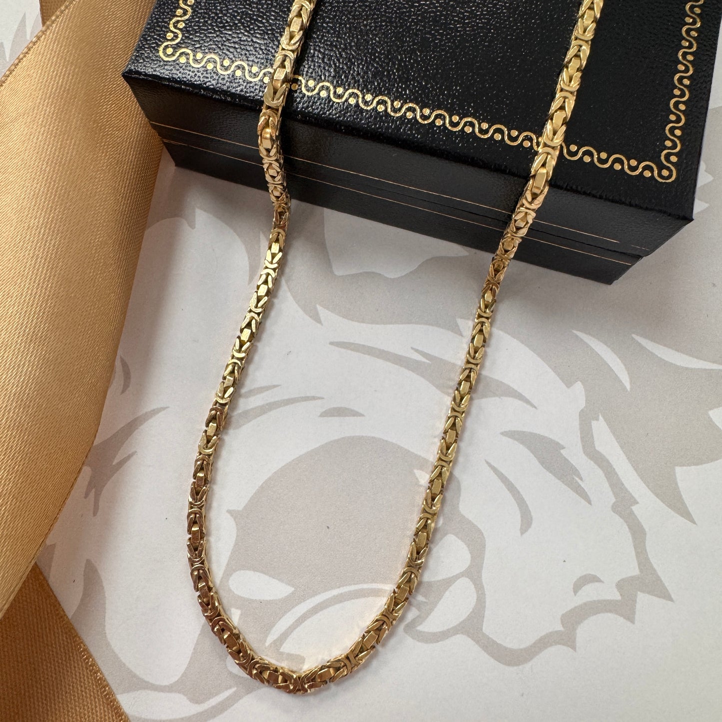 9ct Gold Byzantine Chain 31 Inch