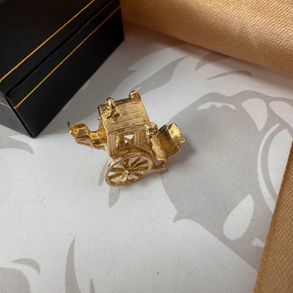 9ct Gold Horse-Drawn Carriage Charm