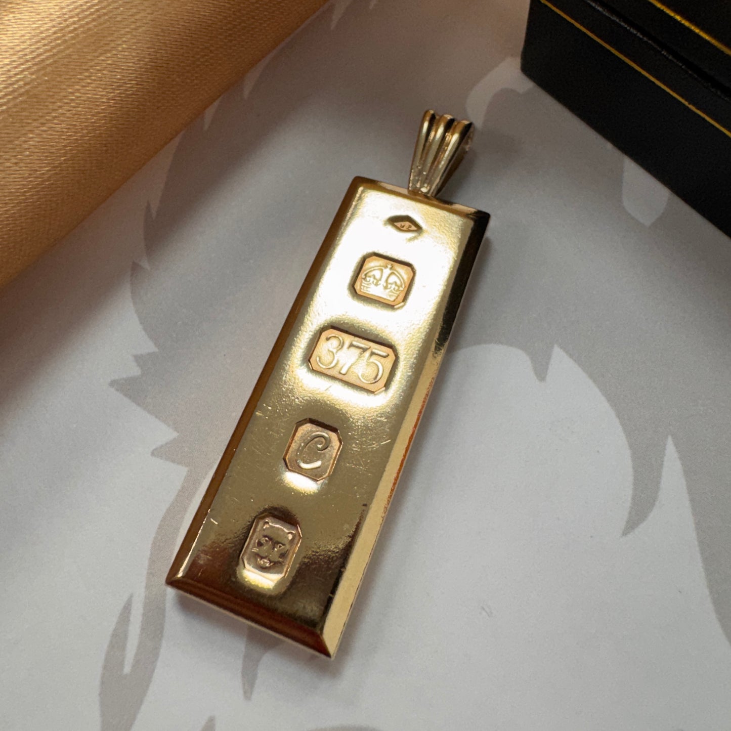 9ct Gold Ingot Pendant