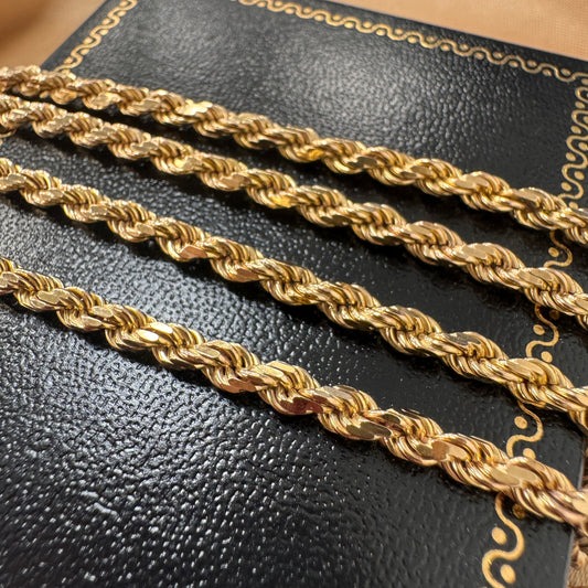 9ct Gold Rope Chain 24 Inch