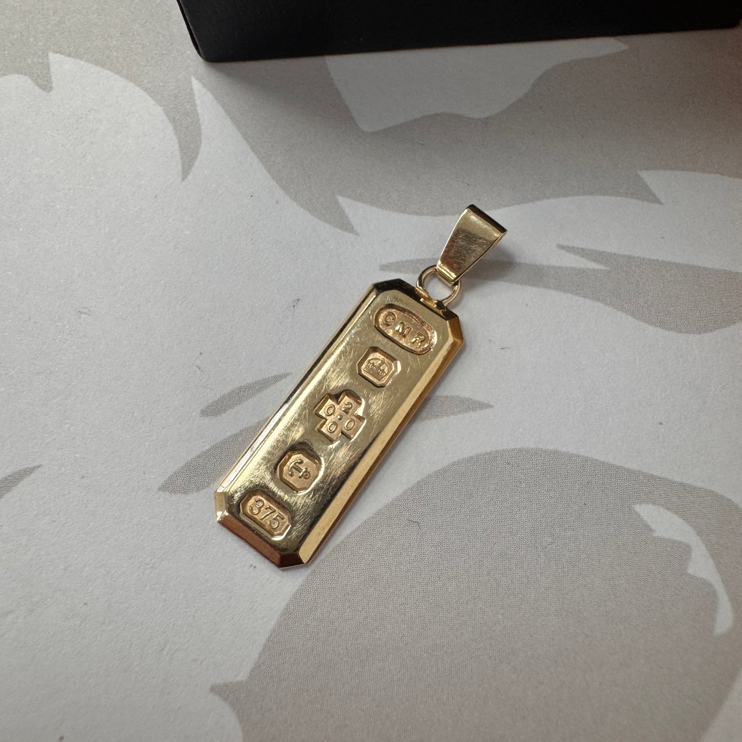 9ct Gold Ingot Pendant