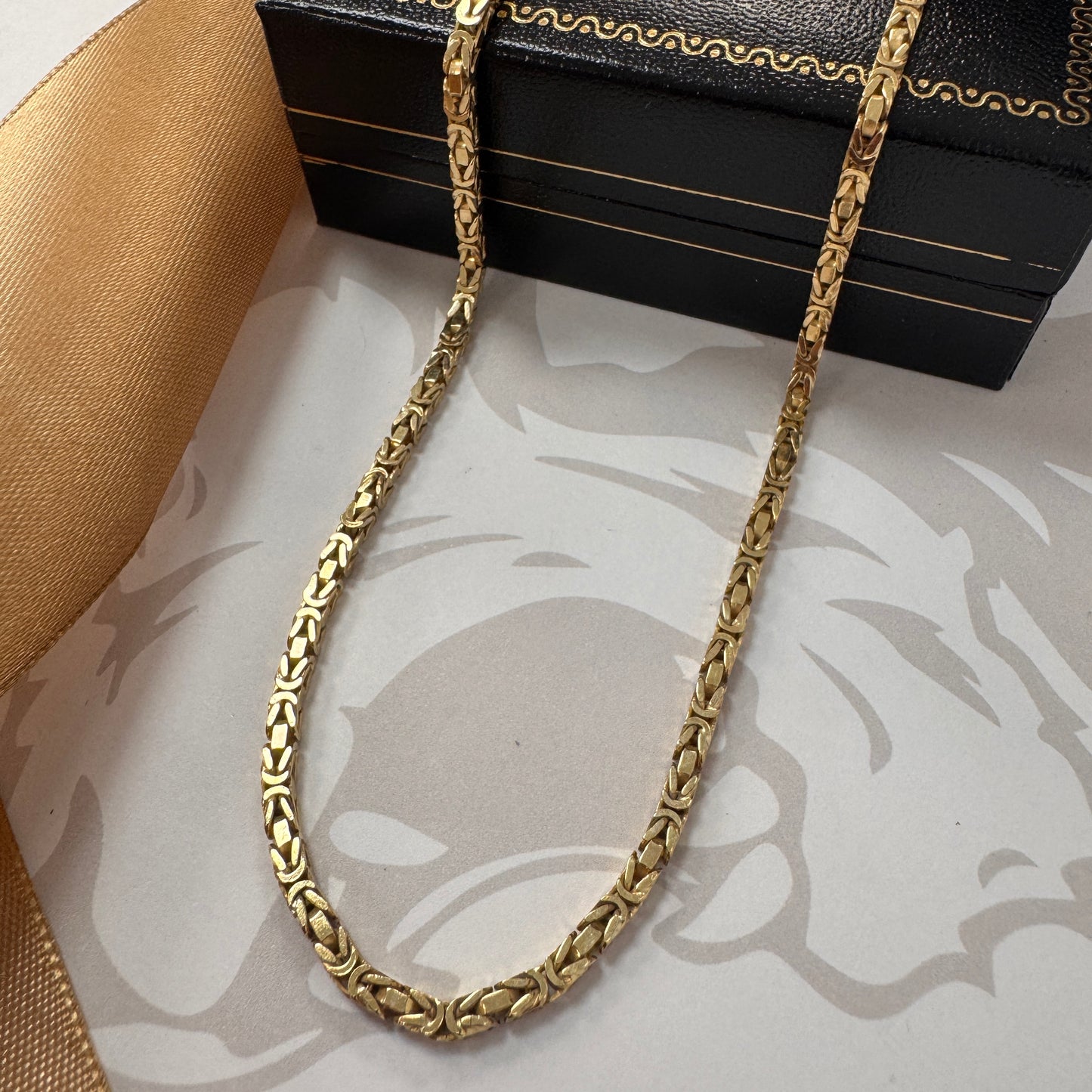 9ct Gold Byzantine Chain 31 Inch