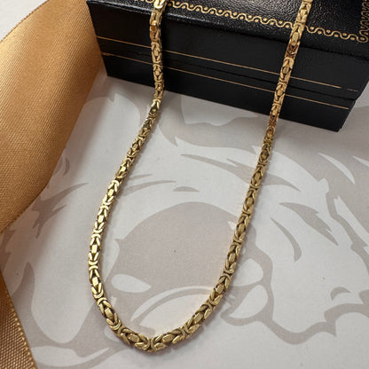 9ct Gold Byzantine Chain 31 Inch