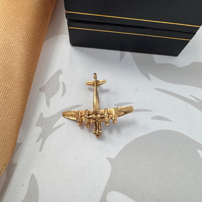 9ct Gold Aeroplane Charm Pendant