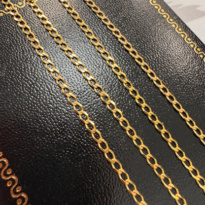 9ct Gold Fine Curb Chain 20 Inch