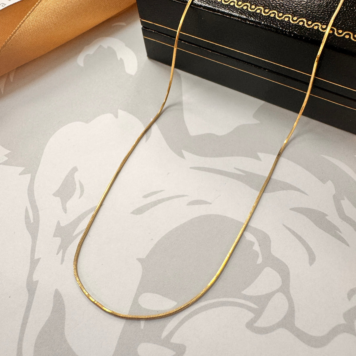 18ct Yellow Gold Fine Snake Chain Necklace