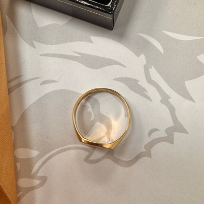 9ct Yellow Gold Diamond Signet Ring