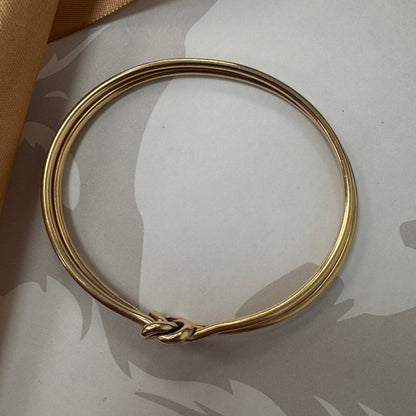 9ct Yellow Gold Knot Bangle