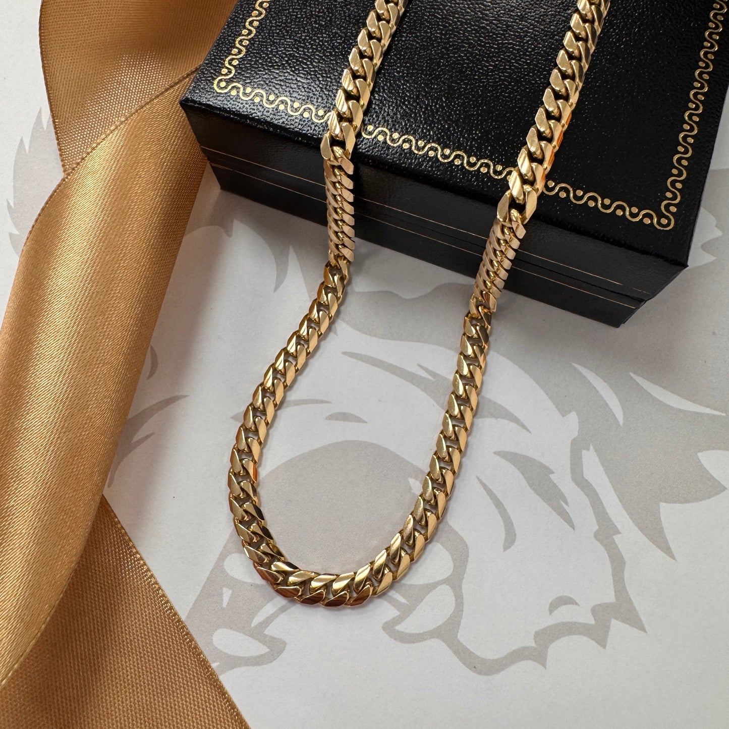 9ct Gold Curb Chain 18 Inch