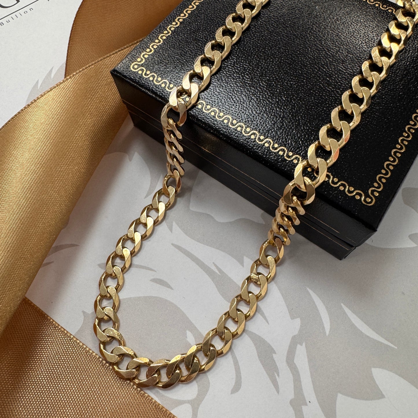9ct Gold Curb Chain 26 Inch