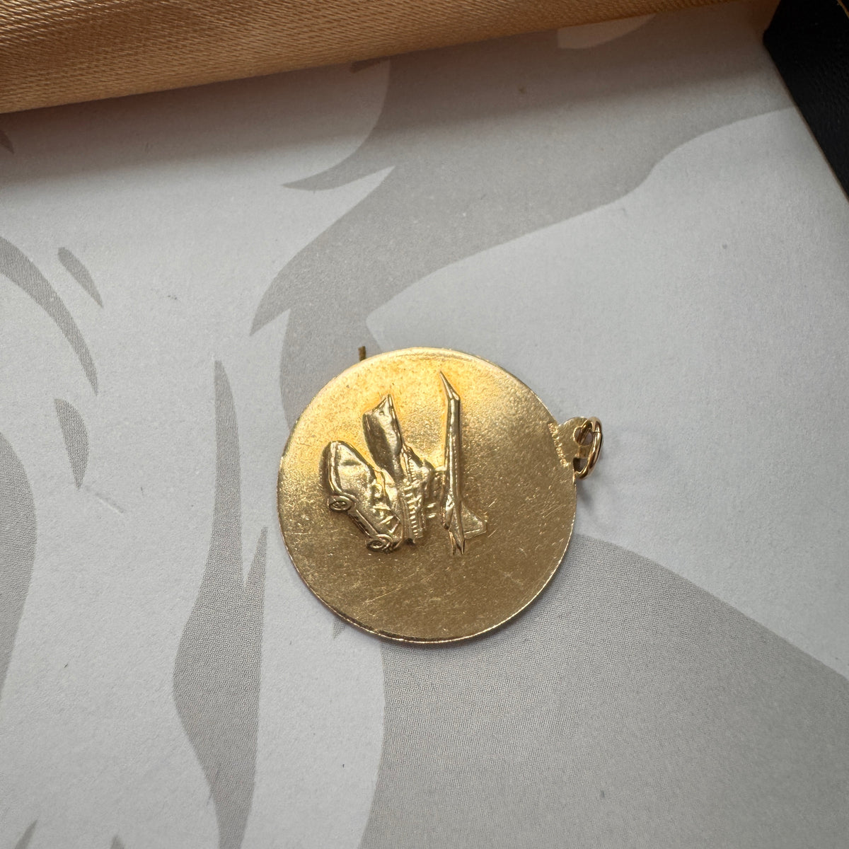 9ct Yellow Gold St Christopher Pendant