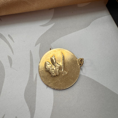 9ct Yellow Gold St Christopher Pendant