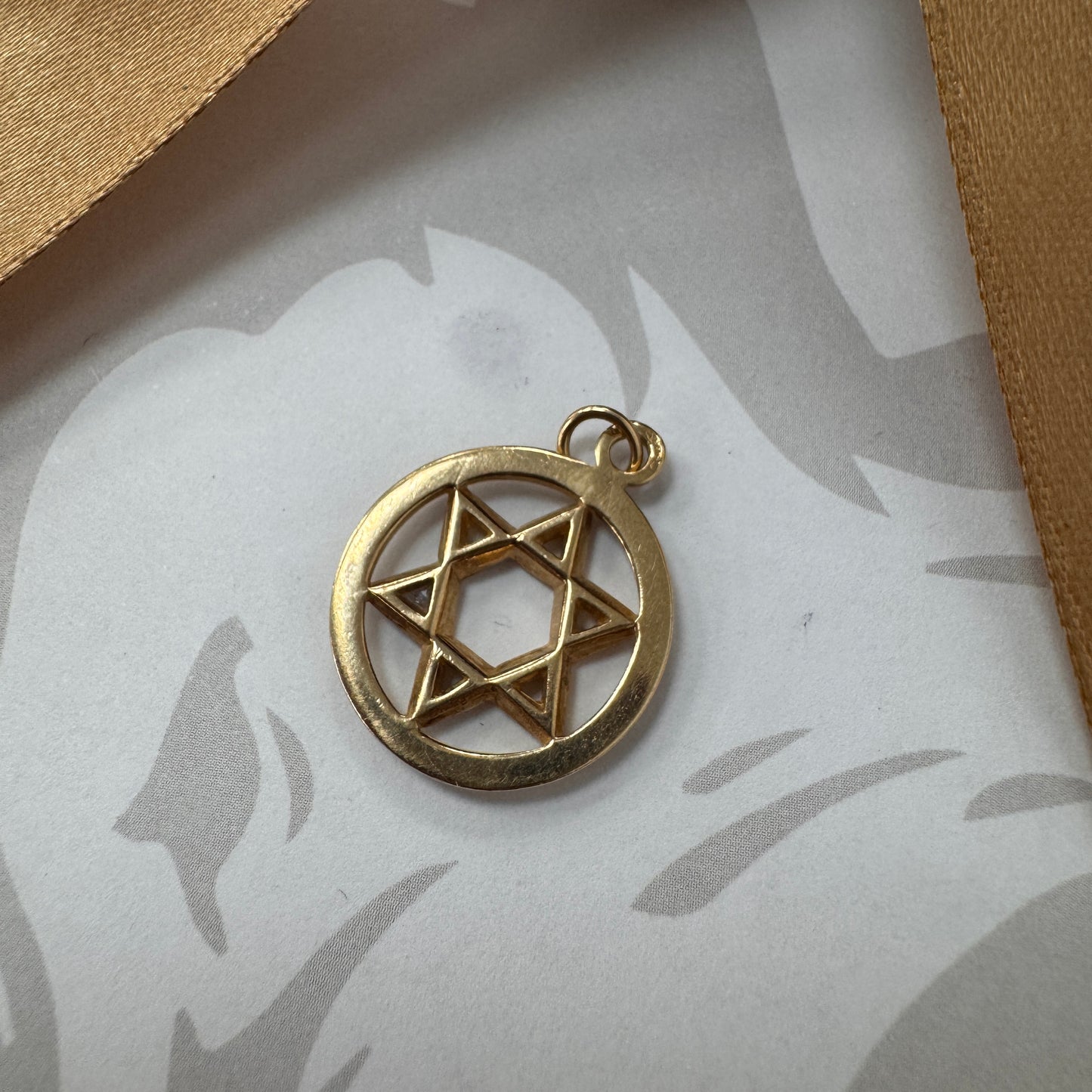 9ct Gold Star of David Pendant