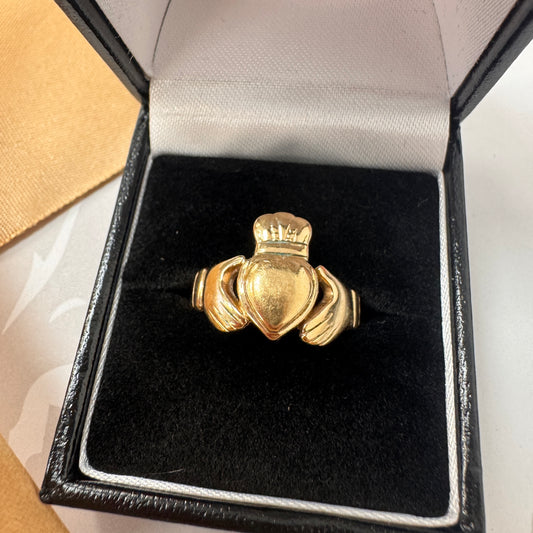9ct Yellow Gold Claddagh Ring