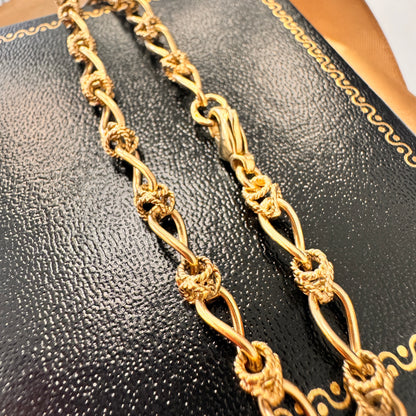 9ct Yellow Gold Fancy Link Bracelet