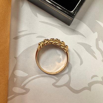 9ct Yellow Gold Gents Keeper Ring