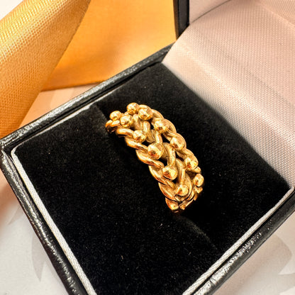 9ct Yellow Gold Gents Keeper Ring