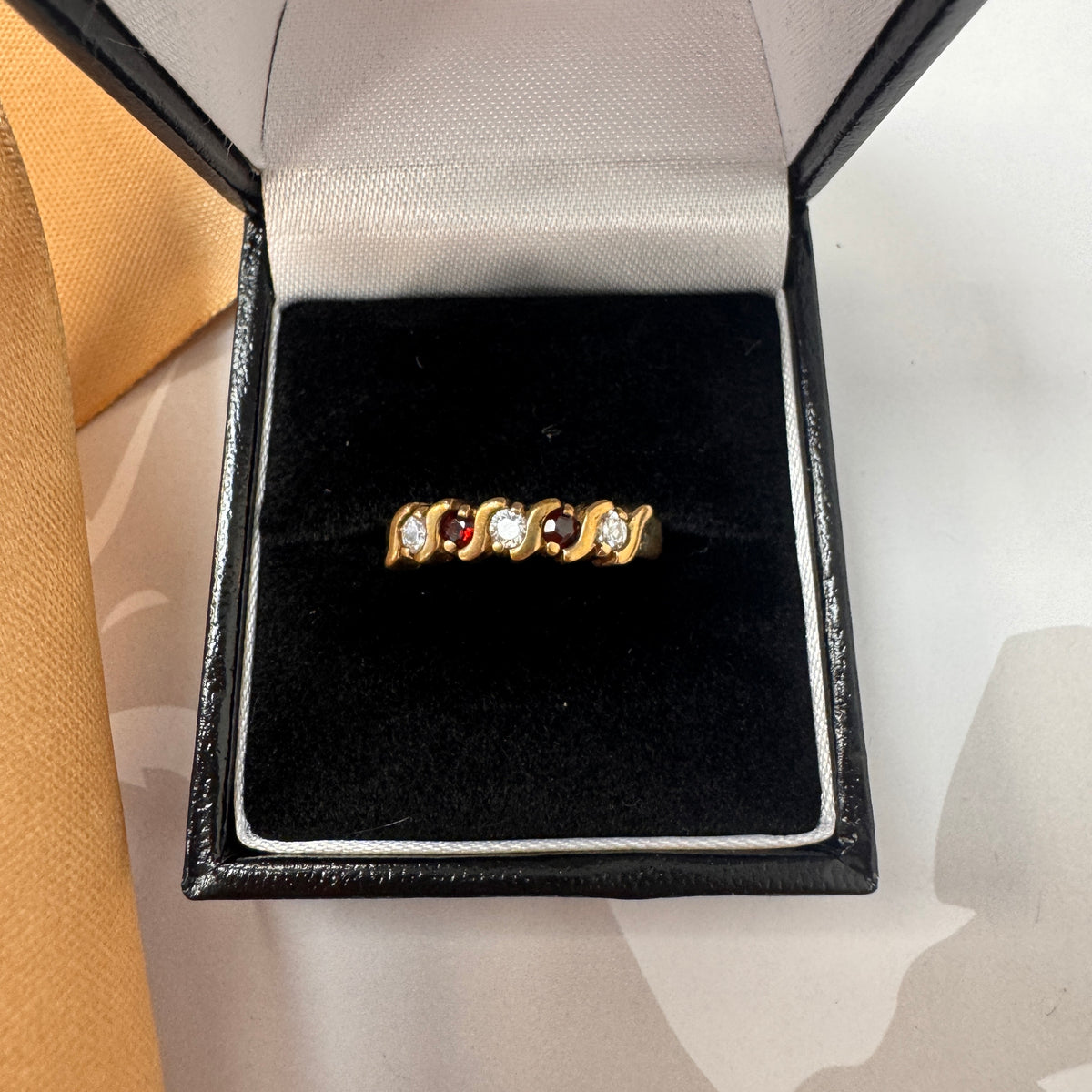 9ct Yellow Gold Five Stone Ring