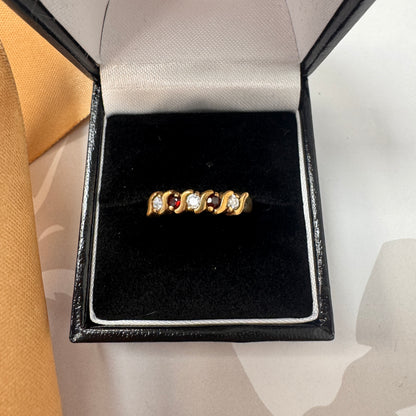 9ct Yellow Gold Five Stone Ring