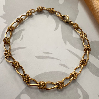 9ct Yellow Gold Fancy Link Bracelet