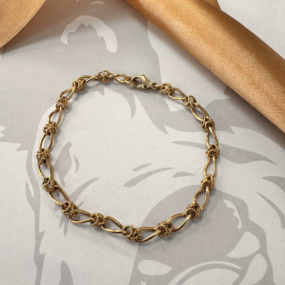9ct Yellow Gold Fancy Link Bracelet