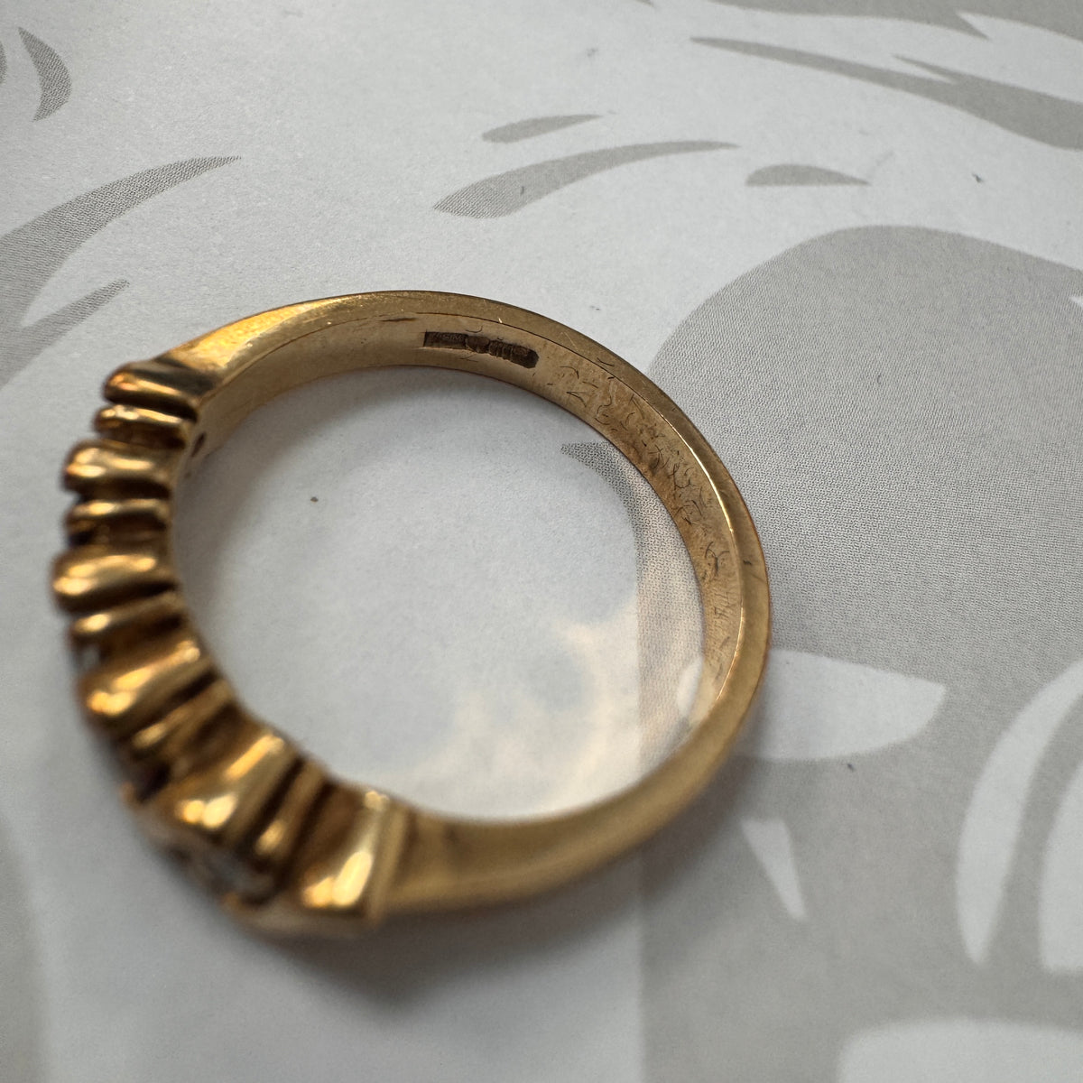 9ct Yellow Gold Five Stone Ring