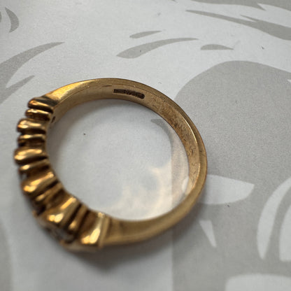 9ct Yellow Gold Five Stone Ring