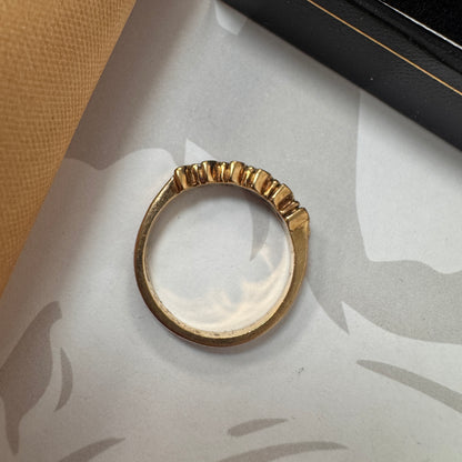 9ct Yellow Gold Five Stone Ring