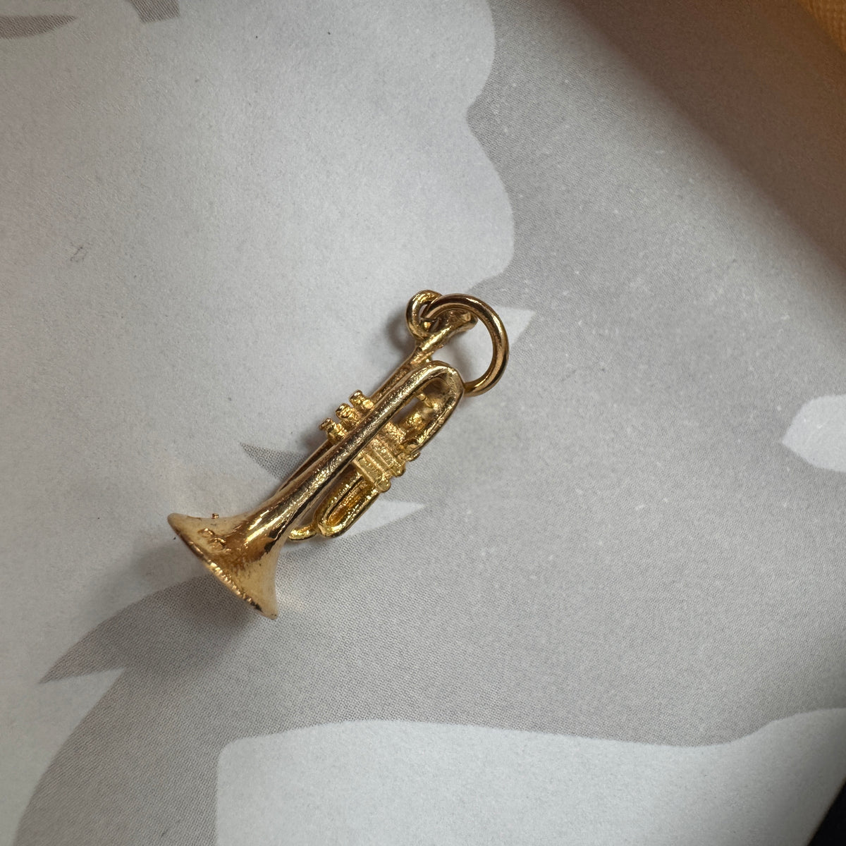 9ct Yellow Gold Trumpet Charm