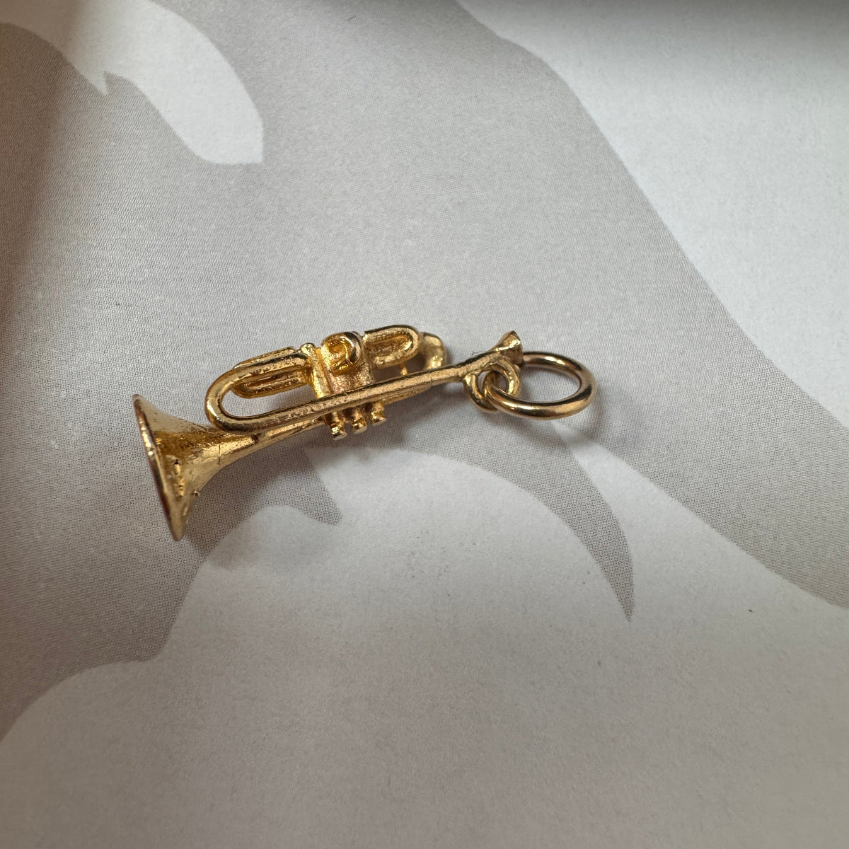9ct Yellow Gold Trumpet Charm