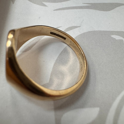 9ct Yellow Gold Oval Signet Ring